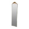 Okak Large Rectangular Full-Length Mirror with Gold Floral Crown Accent, Wall Mirror, Full Body Mirror for Dressing Room, Clothing Store, Gold - 3 of 4