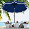 Outsunny 9FT Patio Umbrella, UPF 30+ Outdoor Market Umbrella, Vented Patio Table Umbrella with Crank, 8 Ribs, Push Button Tilt - 2 of 4