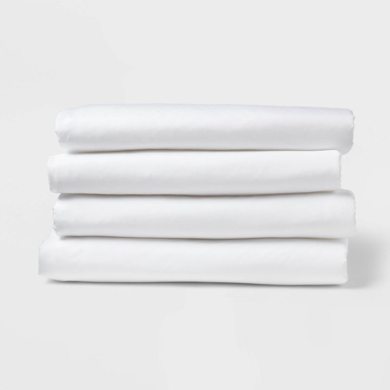 4pk King Fitted Sheet White - Room Essentials&#8482;, 1 of 5
