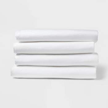 4pk Queen Fitted Sheet White - Room Essentials™