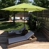 11' x 11' Aluminum Market Polyester Umbrella with Crank Lift Lime Green - Astella: Outdoor, Hexagonal, Bronze Finish - 4 of 4