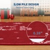 Christmas Area Rugs, Washable Non-Slip Snowflakes Quotes Carpet, Soft Low Pile Foldable Stain Resistant for Bedroom, Home - 4 of 4