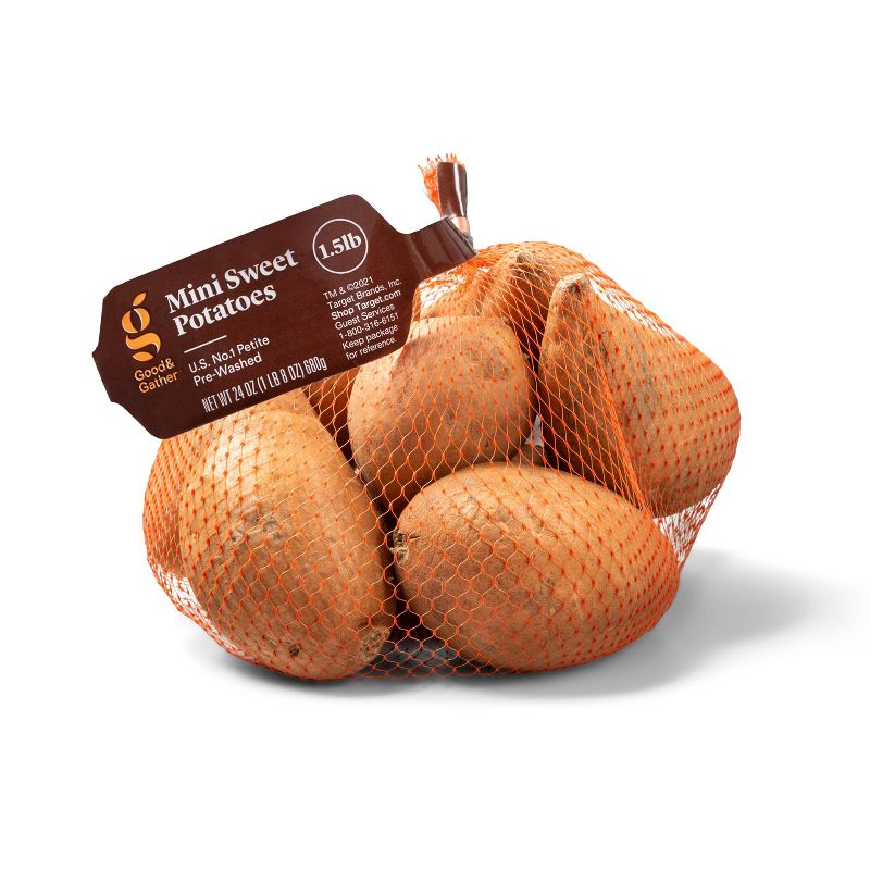 Mini Sweet Potatoes - 1.5lb - Good &#38; Gather&#8482;, 1 of 3