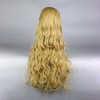 Unique Bargains Women's Curly Wigs Lady 31" Gold Tone with Wig Cap - 4 of 4