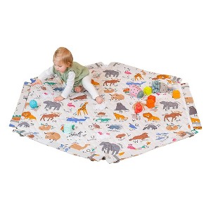 Toddleroo by North States Securemat Animal ABC Playmat for Superyard Baby Gate Extension and Installation Kit - 1 of 4