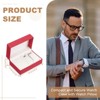 Unique Bargains PU Leather Soft  Travel 2 Slot Watch 1 Necklace 1 Ring 2 Earrings Storage Case - 2 of 4