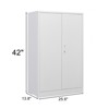 Metal Storage Cabinet with Doors Adjustable Shelves, Lockable Folding Filing Cabinet for Home Office School Garage, Large Capacity Cabinet - 2 of 4