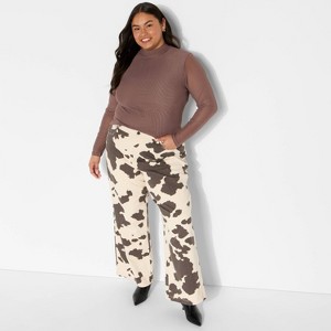 Women's Slim Fit Long Sleeve Mock Turtleneck T-Shirt - Wild Fable™ - 1 of 3