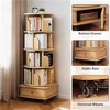YONWAY Multi-Tier Rotating Bookshelf Tower, 360° Display Round Spinning Bookshelf, Space-Saving for Bedroom, Living Room, Home - 3 of 4