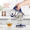 Speed-Boil Electric Kettle 1.7L Coffee & Tea Boiler 1500W, Borosilicate Glass, Wide Opening, Cool Touch Handle, Boil Dry Protection - 3 of 4