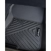 COZONY TPE Floor Mats for 2012-2015 Honda Civic 4dr – Custom Fit, All-Weather, Raised Ribs, Odorless, Black - 3 of 4