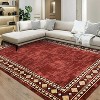 coucheta Washable Area Rug for Living Room, Multi-size Modern Bordered Non Slip Stain Resistant Non Shedding Low Pile Carpet, for Bedroom, Dining - 2 of 4