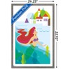 Trends International Disney The Little Mermaid - Ariel with Castle Framed Wall Poster Prints - 3 of 4