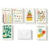 Birthday Card - 48-Pack Birthday Cards Box Set, Happy Birthday Cards - Bright Party Designs Birthday Card Bulk, Envelopes Included, 4 x 6 inches - image 2 of 4