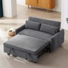 Ridstar Modern Convertible Double Sofa Bed with USB Port For Living Room-Dark Grey - 3 of 4