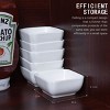 Aoibox Ultra-Strong Ceramic Dip Bowls Set, White Dipping Sauce Dishes for Tomato, Soy, BBQ and Party Dinner - Set of 6 - 4 of 4