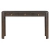 52" Modern Console Table with Storage Drawers, Retro Entryway Table with Curved Corners, Sturdy Sofa Table for Living Room-Panipeachy - 3 of 4
