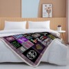 Boersma Runner Girl Throw Blanket Try to Keep Up Love Running Blanket Custom Cross Country Running Sports Throw Blanket for Adults Teens 60x50 inches - 4 of 4
