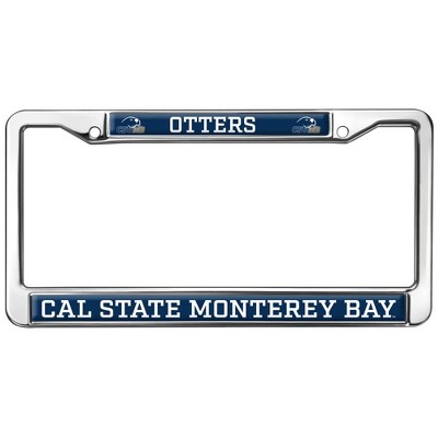 Cal State Monterey Bay Otters Full Size Standard License Plate Metal Frame