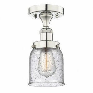 Bell - 1 Light Semi-Flush Mount In Industrial Style-8.25 Inches Tall and 6.5 Inches Wide - 1 of 1