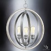 Urban Ambiance Luxury Vintage Chandelier,  24"H x 21-1/4"W,  Galvanized Steel Finish, UHP2213 - 3 of 4