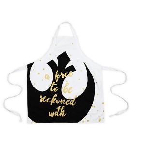 Seven20 Star Wars White Adult Apron - “A Force To Be Reckoned With” - Rebel Design - 1 of 4