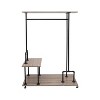Organize It All Pipe Line Closet Organizer: Brown Garment Rack, MDF & Metal Frame, 64.5" Height, Closet System - 2 of 4