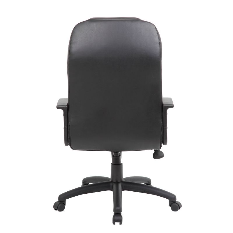 High Back Leather Plus Chair Black - Boss Office Products, 5 of 11