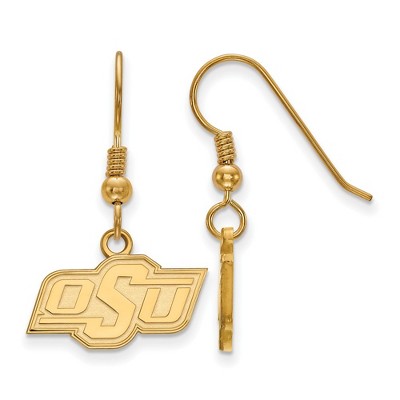 Oklahoma State Cowboys Pearl Dotted Enamel Drop Earrings main image 1