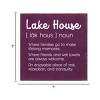 Slickblue Lake House Wood Wall Sign – Rustic 7x7 Décor – Family, Friends & Relaxation Quote, Color Options - 3 of 3