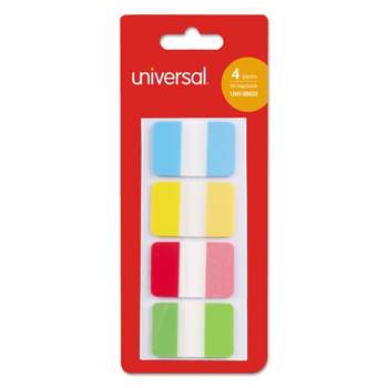 Universal Plastic-Coated Wire Paper Clips, No. 1, Assorted Colors, 1000-pack