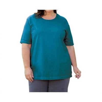Women's Cotton Short Sleeve Tee - Plus - On The Plus Side