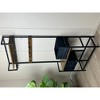 DOMETOUR 33.1 Inches Hall Tree with 2 Movable Drawers Shoe Bench, Entryway Bench Garment Coat Racks with 23 Hooks 5-in-1Organizer - 4 of 4