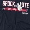 Women's Star Trek Spock The Vote Loose T-Shirt Navy - 2 of 4