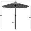 Yaheetech 10FT Patio Umbrella for Garden, Backyard, Beach - 3 of 4