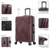 InUSA Drip Lightweight Hardside Medium Checked Spinner Suitcase - Wine - image 3 of 4