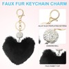Unique Bargains Metal Alloy Soft Durable Artificial Cute Puff Ball Keychain 1 Pc - 3 of 4