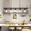 TOBILI Industrial Style Iron Restaurant Island Pendant Light black.2 - 3 of 4