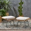 DSVIMOY Patio Ottomans, 2-Piece Outdoor Ottoman, Patio Foot Rest with Cushions, Beige, 23.75"*17.75"*15.25" - 4 of 4
