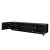 TV Stand With LED Lights Modern Entertainment Center Media Console Storage Cabinet With Storage Drawers - 4 of 4