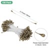 Unique Bargains Artificial Craft DIY Wedding Flower Stamen Kit 150 Pcs Golden Brown - 3 of 4