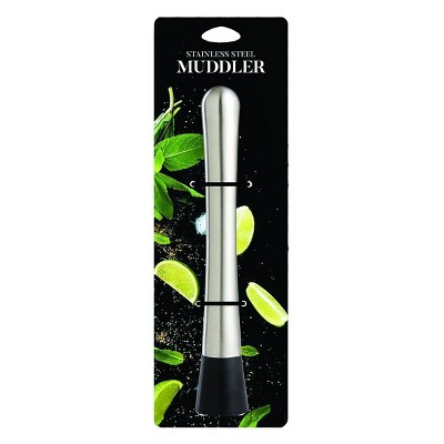 HIC Kitchen 8-Inch Stainless Steel Drink Muddler - Thumbnail 4