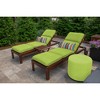 Casual Cushion Stripe Sunbrella Fabric 1-Piece Indoor/Outdoor Lumbar Pillow, 22"W x 9"L - 2 of 4