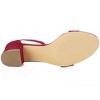 Allegra K Women's Open Toe Block Heel Adjustable Buckled Ankle Strap Sandals - 4 of 4