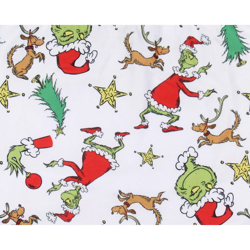 Dr. Seuss The Grinch Allover Festive Max And Grinch Shoulder Crossbody Hobo Bag White, 3 of 7