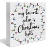 Farmhouse Christmas Wooden Block Sign - Indoor Decor, 5 x 5 Inch - 4 of 4