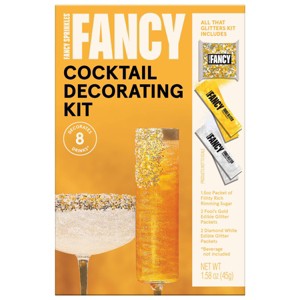 Fancy Sprinkles All That Glitters Cocktail and Mocktail Drink Decorating Kit - 8ct/1.58oz - 1 of 4
