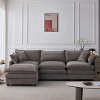 GDFStudio Kingsley Modern 3-Seat Chenille Upholstered L-Shape Modular Sectional Sofa - 2 of 4