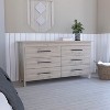 Lyngins Modern 6-Drawer Dresser,Chest of Drawers with Elevated Base,Storage Furniture for Bedroom,Living Room - 2 of 4