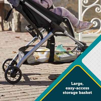 Safety 1st Easy-Fold Compact Gray and Black Stroller